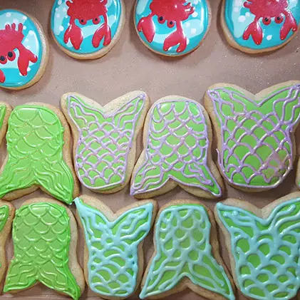 Mermaid tail cookies