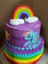 Rainbow pony tiers